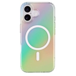 Funda para móvil BigBen Híbrida TPU + PC Iridiscente Antiamarilleo para iPhone 17