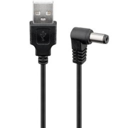 Goobay Cable de Alimentación USB a DC 5V 1m Negro