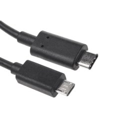 Cable USB-C a Micro USB 2.0 Macho/Macho 1m Negro