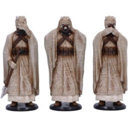 Nemesis Now Tusken Sordo&Mudo&Ciego Est14 Star Wars . Marrón