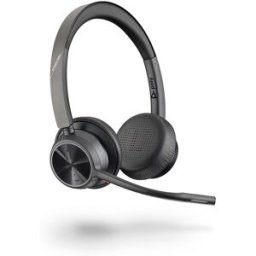 Poly Auricular de diadema con micrófono Voyager 4320 UC Bluetooth. Negro