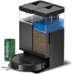 iRobot Robot aspirador y friegasuelos Roomba® Plus 575 Combo Base AutoWash multifunción, 25.000Pa, Lava y seca con calor, IA PrecisionVision™. Negros