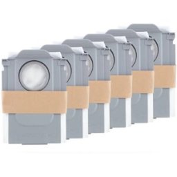 Roborock Pack de 6 bolsas de aspirador para Saros Z70, Saros 10, Qrevo CurvX, S8 MaxV Ultra, Qrevo Edge, Qrevo 5AE, QR 598. Blanco