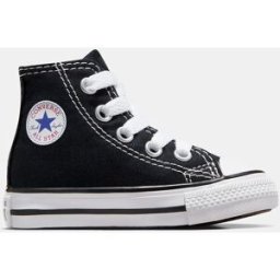 Converse Zapatillas casual de bebés-niños Chuck Taylor All Star Alta Lona . (25) Negro