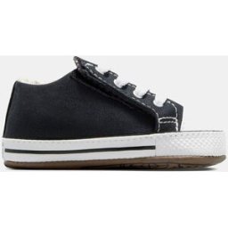 Converse Zapatillas casual de bebés Chuck Taylor All Star caña media lona con cierre adherente Cribster Canvas Color . (19) Negro