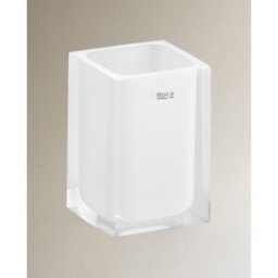 Roca Vaso portacepillos Ice . Blanco