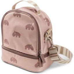 Done by Deer Bolso isotérmico doble compartimento y asa transporte. Rosa Amor niño