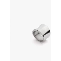 Parfois Anillo de acero inoxidable ancho. (M) Plateado