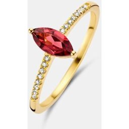 DPT Antwerp Anillo Sweet Escape Pyrope de plata. (52) Rojo