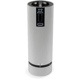 Peugeot Juego de molinillos eléctricos recargables de sal y pimienta de 15 cm ELECTRIC-DUO LINE Carbon Alu gris