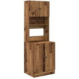 vidaxl Aparador de cocina Madera vieja 60 x 50 x 180 cm
