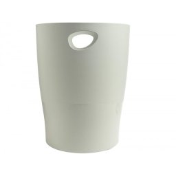 Papelera plastico exacompta ecoblack gris 15 litros