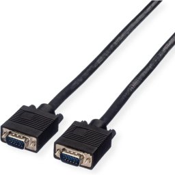Value Cable VGA HD15 Macho/Macho 3m Negro