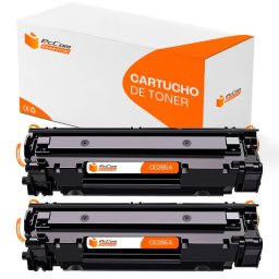 Pccom Essential HP CE285A/CE278A/CB435A/CB436A Tóner Compatible Negro Pack 2