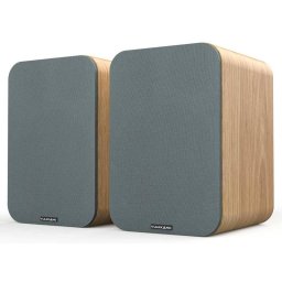 VULKKANO A4 Altavoces Autoamplificados con Woofer 4" Bluetooth 5.0 Óptica RCA Coaxial USB Marrón