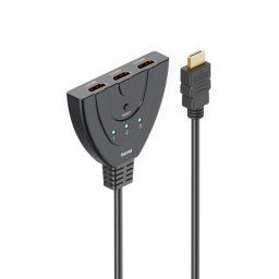 Conmutador HDMI Hama 00205101 3x1 4K@60Hz 0,55m