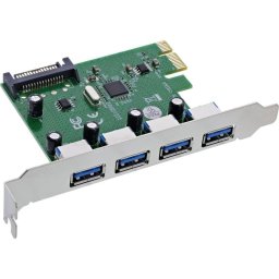 Tarjeta Controladora InLine 76666M PCIe 4x USB 3.2 Gen 1