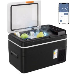 Outsunny Nevera Portátil Eléctrica 30l Con Compresor Control Por App Negro