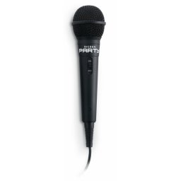 Micrófono BigBen PARTYMIC alámbrico para karaoke con cable de 4 m negro