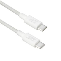 Cable USB-C a USB-C ACT 2 metros carga rápida 60W USB 2.0 blanco