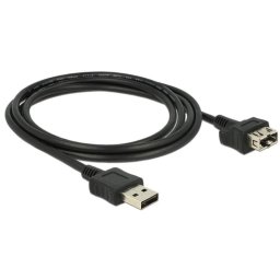 Cable alargador USB 2.0 DeLOCK 2 m Negro