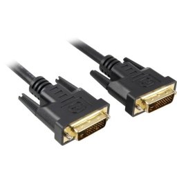 Cable DVI-D a DVI-D Sharkoon 2 m Negro Macho/Macho