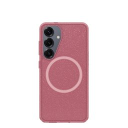 Funda para móvil OtterBox Symmetry Series Cover policarbonato rosa con imanes para Galaxy S25