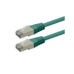 Cable de red Roline S/FTP Cat6 2 m verde con conectores RJ-45 y PoE