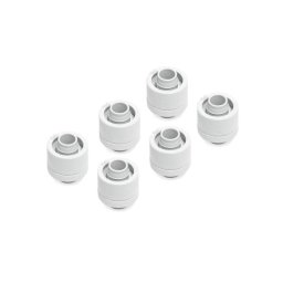 Refrigeración líquida Alphacool Eiszapfen adaptador roscado G1/4 blanco 16/10 mm 6 unidades