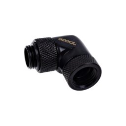 Refrigeración líquida Alphacool Racor latón negro 1/4" 90° ángulo