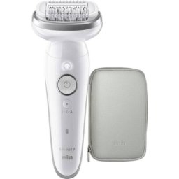 Depiladora Eléctrica Braun Silk-épil 9 SES9-030 Inalámbrica 2 Cabezales Seco y Húmedo 40 Pinzas