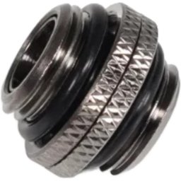 Refrigeración líquida Alphacool Espiga doble ES G1/4 giratoria latón negra