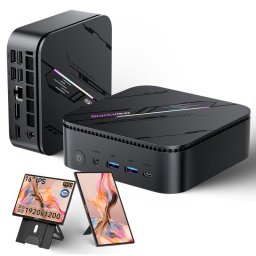 Mini PC Blackview MP100 Pro Intel Core i3-1215U 16GB 512GB SSD Gráficos Intel Windows 11 Pro Pantalla portátil 16