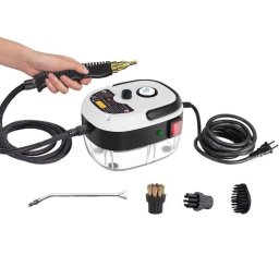 Limpiador a vapor Genérico 2500W portátil con cepillos para cocina, baño y coche