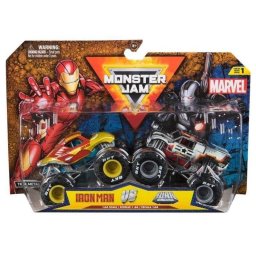 Camión Monster Jam x Marvel Pack 2 Escala 1:64 Fundido a Presión