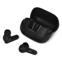 Auriculares Philips TAT3000BK/00 inalámbricos Bluetooth con Cancelación híbrida de ruido y micrófono, negro