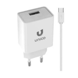 Cargador USB UNICO Blanco USB Tipo A a Micro-USB