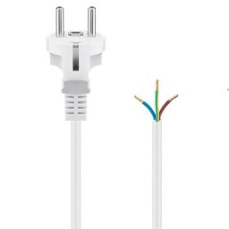 Goobay Cable de Alimentación CEE7 a Bornes 0.75mm 1.5m Blanco