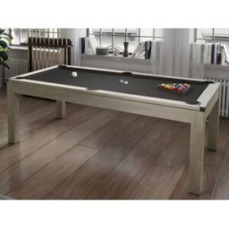 Unique Mesa transformable en billar y mesa de ping-pong - Color natural claro - Ancho 182 x Prof. 102 x Alt. 80 cm - HENK