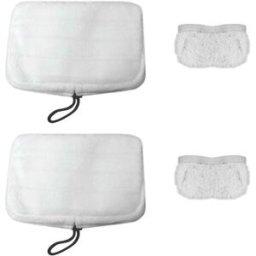 Kit 2 Paños Microfibra Ajustables Escoba de vapor Polti SV 205