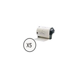 Q-Nomic DK-11240 Etiqueta Precortada Papel térmico removible Multipropósito 102x51mm Pack 5 Unidades