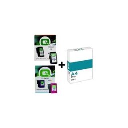 WHITE LABEL Q-Nomic Pack Cartuchos + PAPEL: PG-545XL+CL-546XL+Papel A4