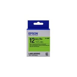 Epson LK-4GBF Cinta negro sobre verde fluorescente 12mm (C53S654018)