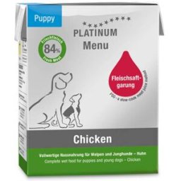 Platinum Menu Puppy Chicken Caja para Perros 12 x 375 gr