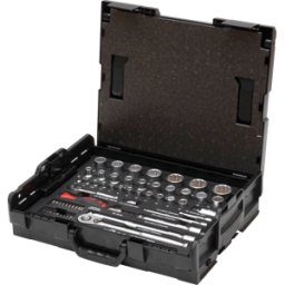 WIHA 44685 - Juego de llaves de toma, L-BOXX, 1/2", juego de brocas, 60 pieza