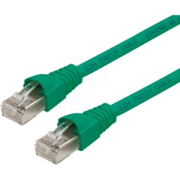 TELEGÄRTNER TG 100009119 - Patch cable, Cat.6a, S/FTP, LSOH, green, 20 m