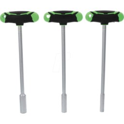 KS TOOLS GMBH COM 512.0603 - Juego de destornilladores de tuerca T-Handle DE COMPETENCIA, 3 p