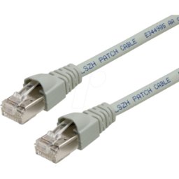 TELEGÄRTNER TG 100008894 - Patch cable, Cat.6a, S/FTP, LSOH, grey, 5.5 m