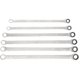 KS TOOLS GMBH COM 512.0205 - Juego de llaves DE anillo de trinquete DE COMPETICIÓN, 6