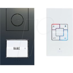 M-E ME AD ALU 4010 A - Conjunto de portero automático de audio, casa unifamiliar